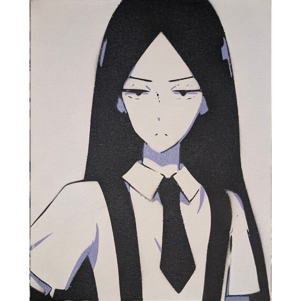 Land of the Lustrous Spray Paint Art Piece